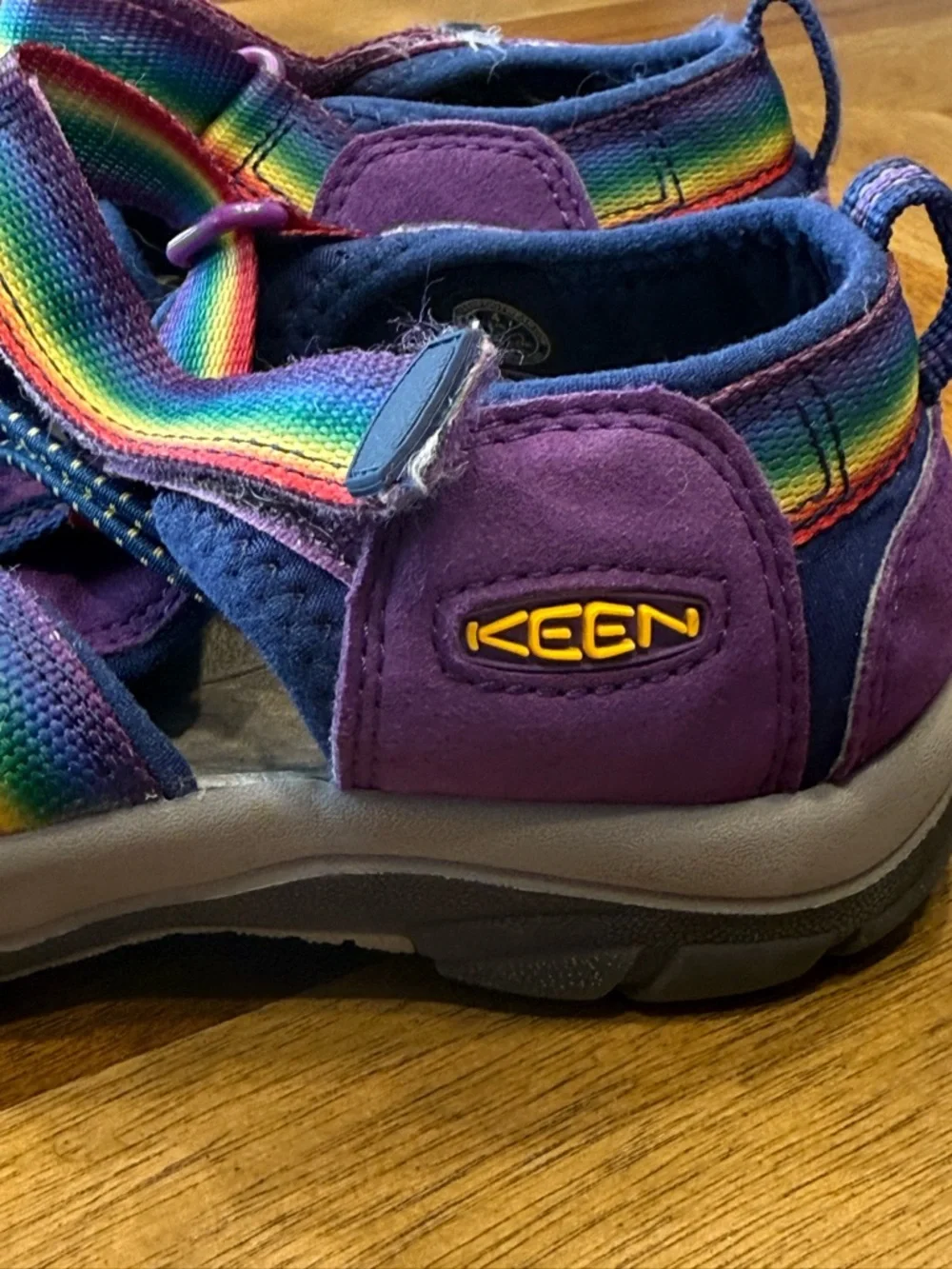 Keen Kids Rainbow Strap Purple Closed-Toe Sport Sandals